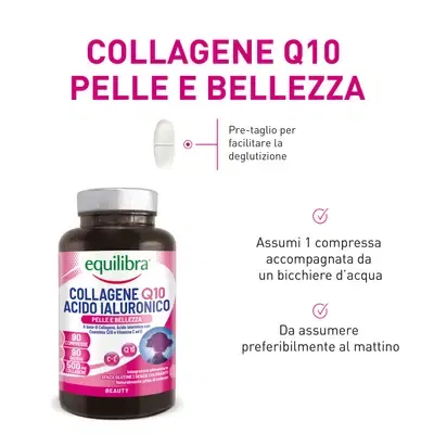 Collagene Q10 Acido Ialuronico 90 Compresse Pack X2