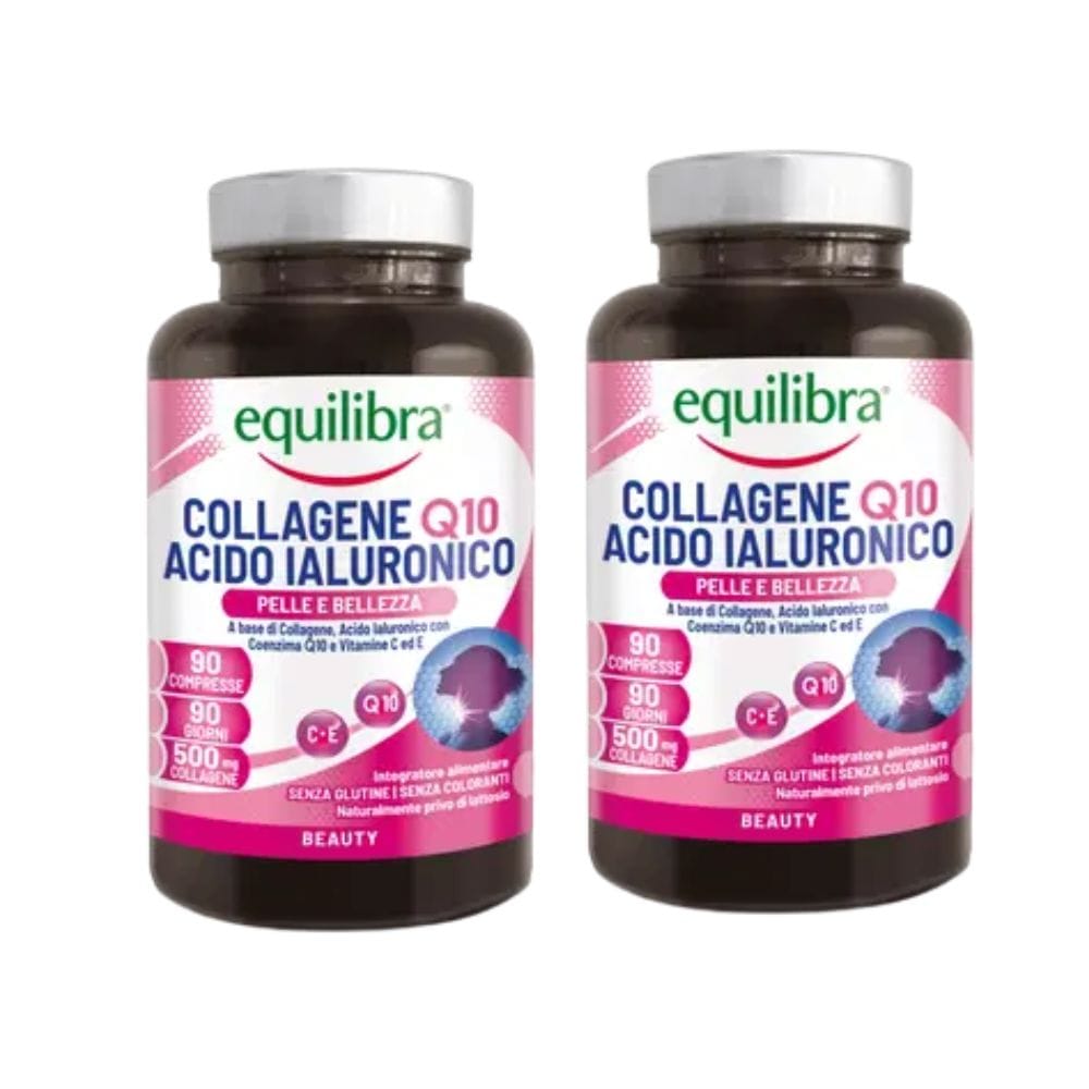 Collagene Q10 Acido Ialuronico 90 Compresse Pack X2