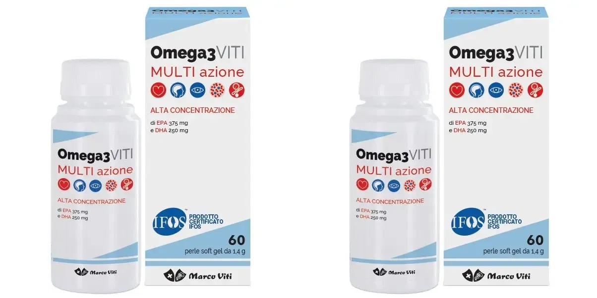 VITI OMEGA3 MULTIAZIONE 60 PERLE Pack da 2