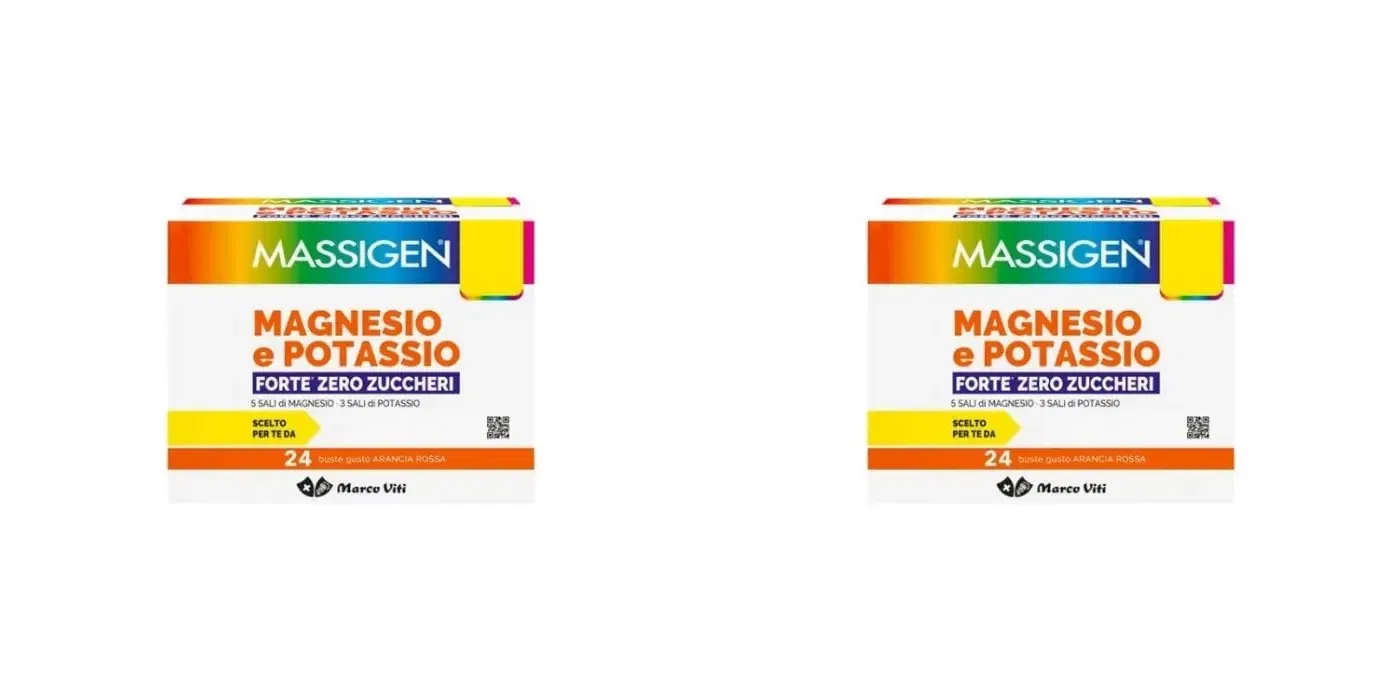 MAGNESIO POTASSIO FORTE ZERO ZUCCHERO 24 BUSTINE Pack da 2