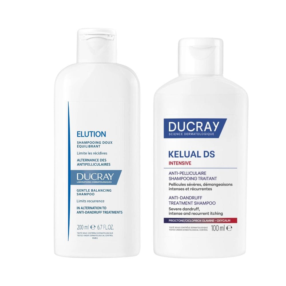 Ducray Kelual DS Intensive Shampoo Trattante 100ml + Ducray Elution Shampoo Equilibrante 200ml