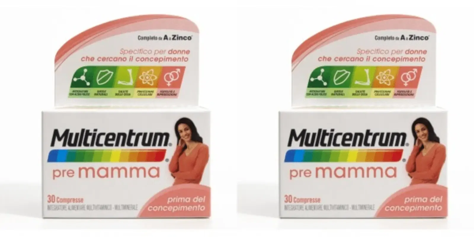MULTICENTRUM PRE MAMMA 30 COMPRESSE Pack da 2