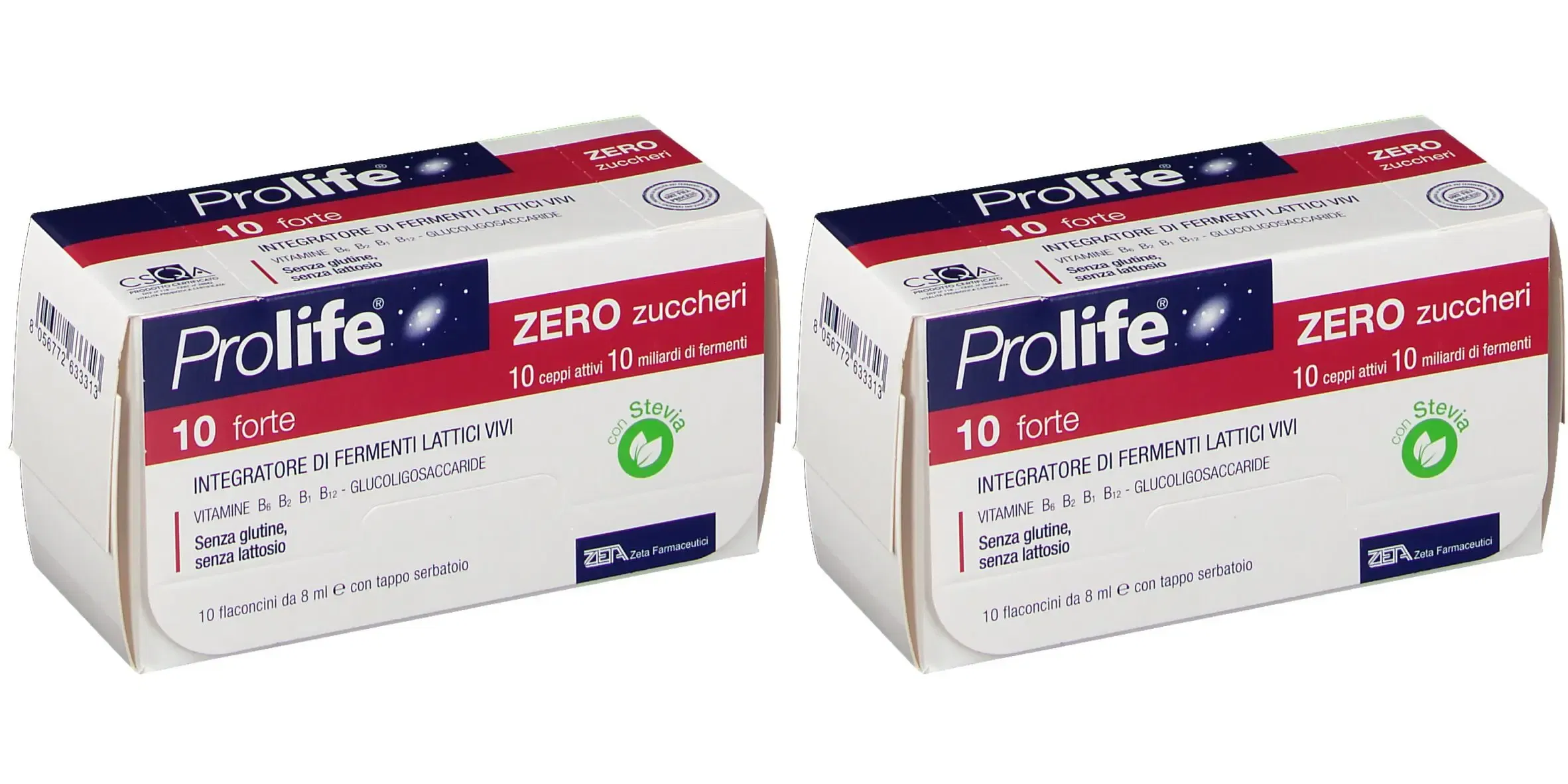 PROLIFE 10 MILIARDI ZERO ZUCCHERO 10 FLACONI DA 8 ML Pack da 2