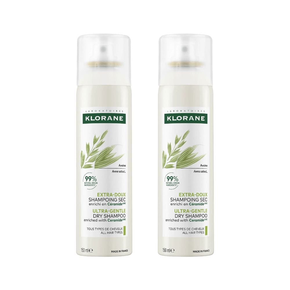 SHAMPOO SECCO TUTTI I TIPI DI CAPELLI KLORANE PACK X2