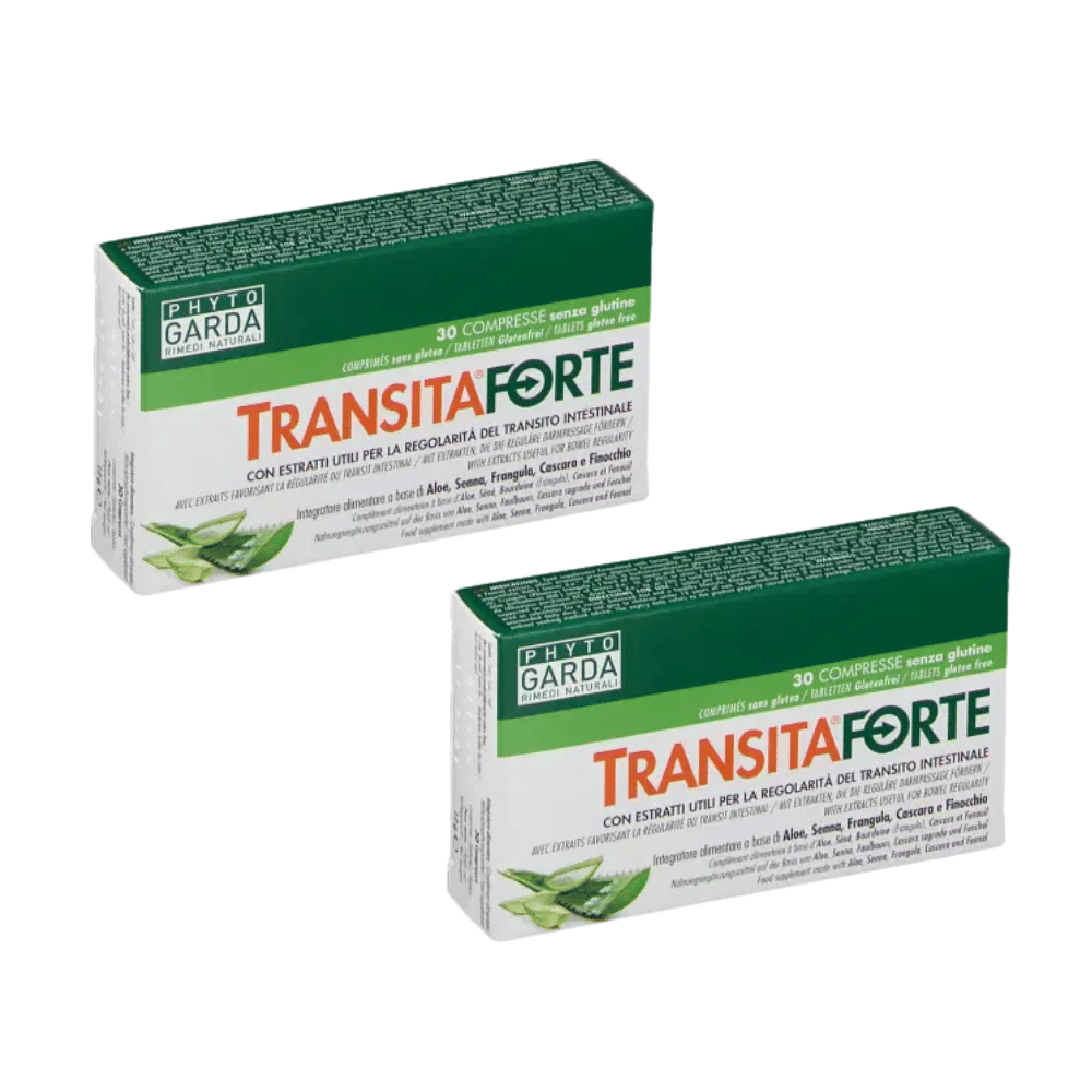 TRANSITA FORTE 30 COMPRESSE DA 400 MG SENZA GLUTINE NATURALMENTE PRIVO DI LATTOSIO Pack X2