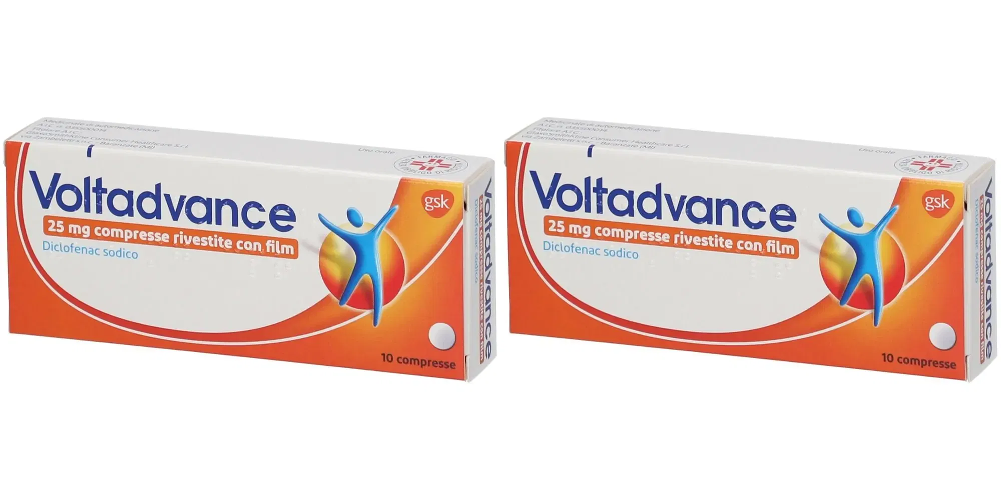 VOLTADVANCE 10 compresse rivestite 25 mg Pack da 2