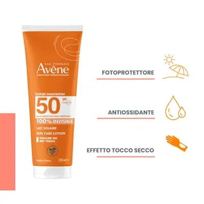EAU THERMALE AVENE SOLARE LATTE SPF 50 250 ML Pack X2