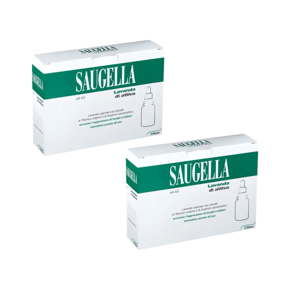 SAUGELLA LAVANDA VAGINALE ATTIVA 140 ML 4 PEZZI Pack X2