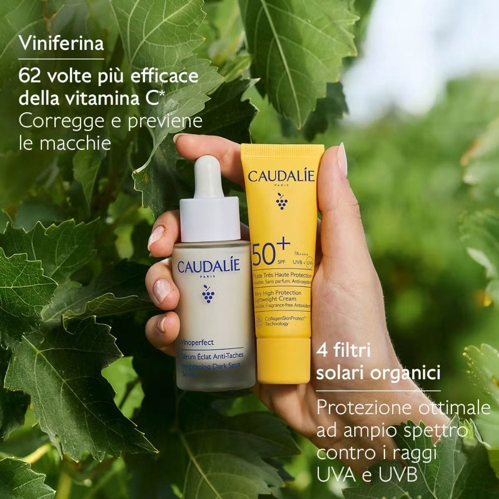 Duo Illuminante Anti-macchie Siero & Fluido SPF50+ Caudalie