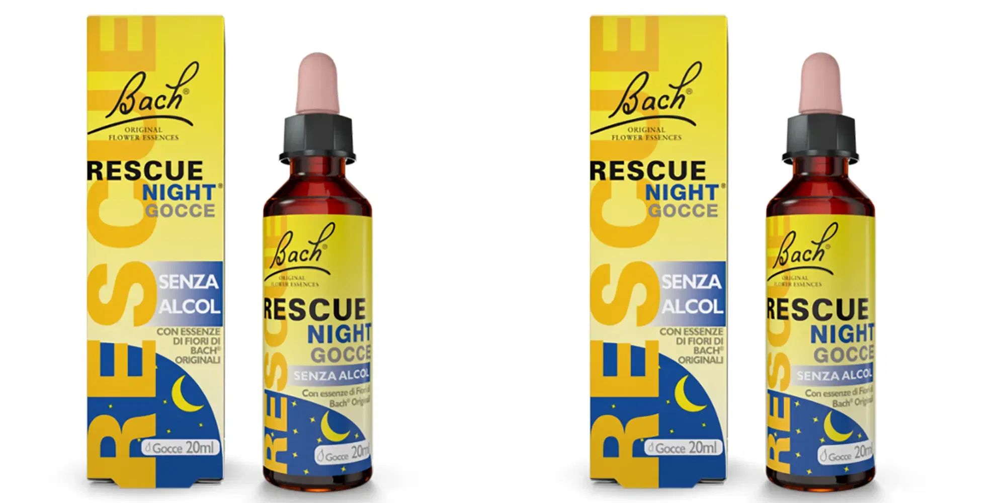 RESCUE ORIGINAL NIGHT SENZA ALCOL GOCCE 20 ML Pack da 2