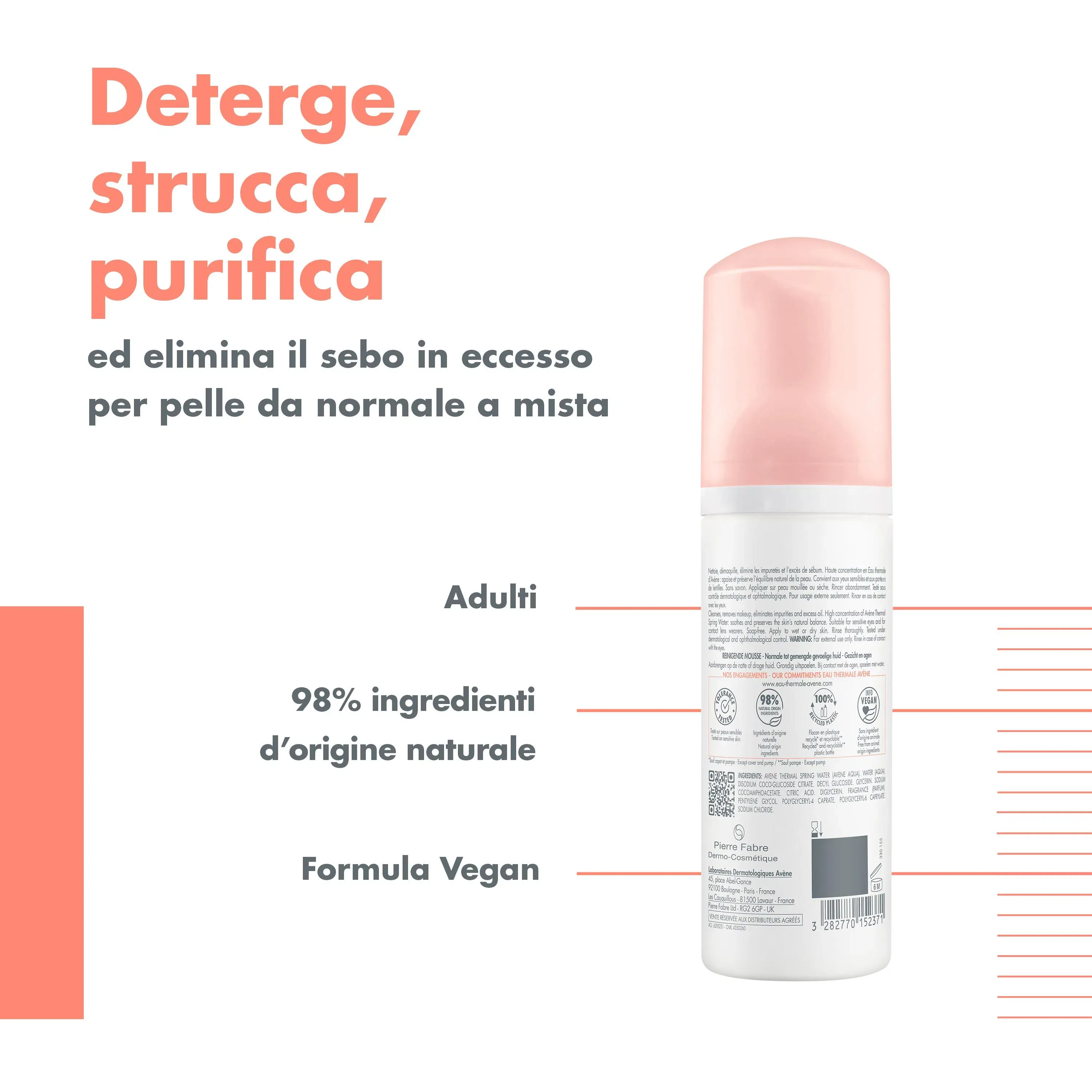 Mousse Detergente Avène Pack x2