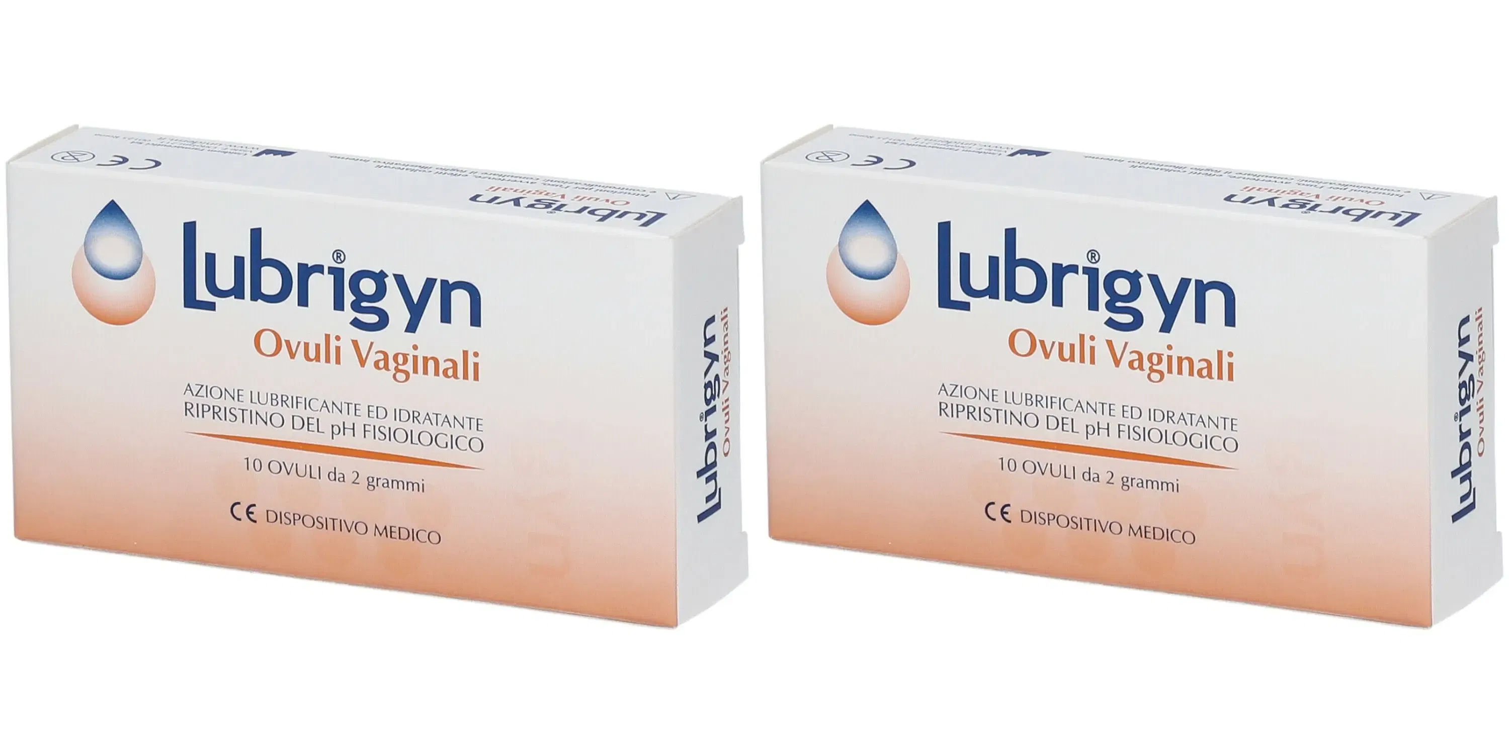 LUBRIGYN 10 OVULI VAGINALI Pack da 2