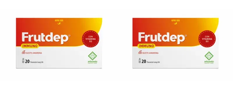 FRUTDEP IMMUNO 20 FLACONCINI 10 ML Pack da 2