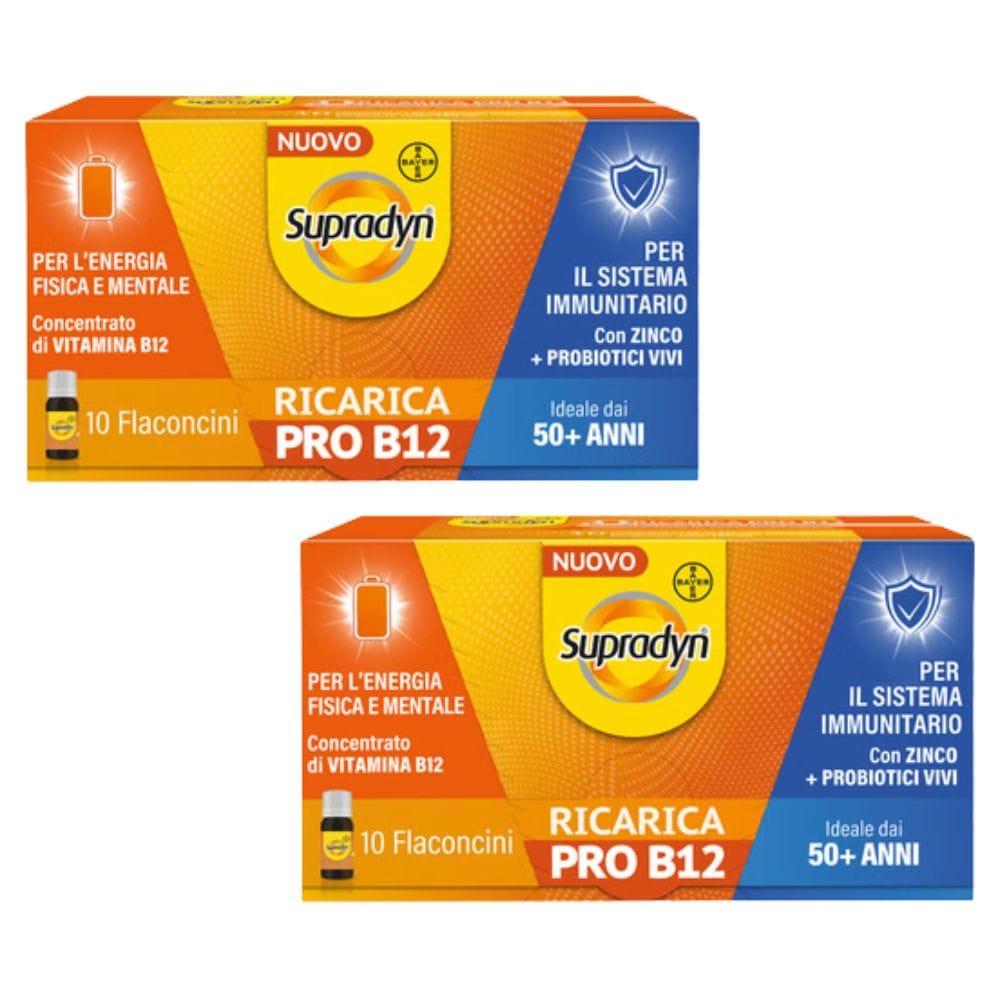 SUPRADYN RICARICA PRO B12 10 FLACONCINI PACK X2