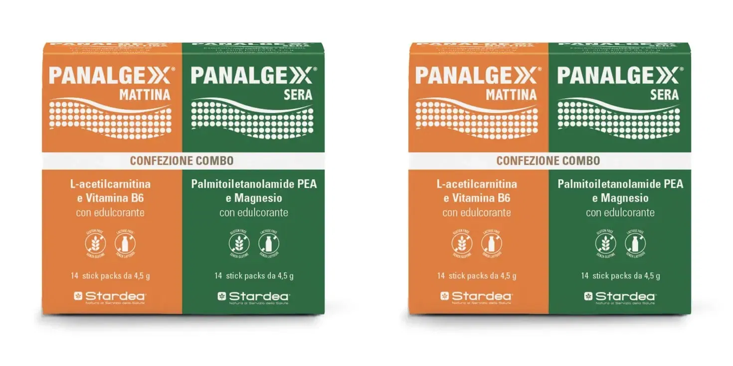PANALGEXX MATTINA 14 STICKPACK + PANALGEXX SERA 14 STICKPACK CONFEZIONE COMBO Pack da 2
