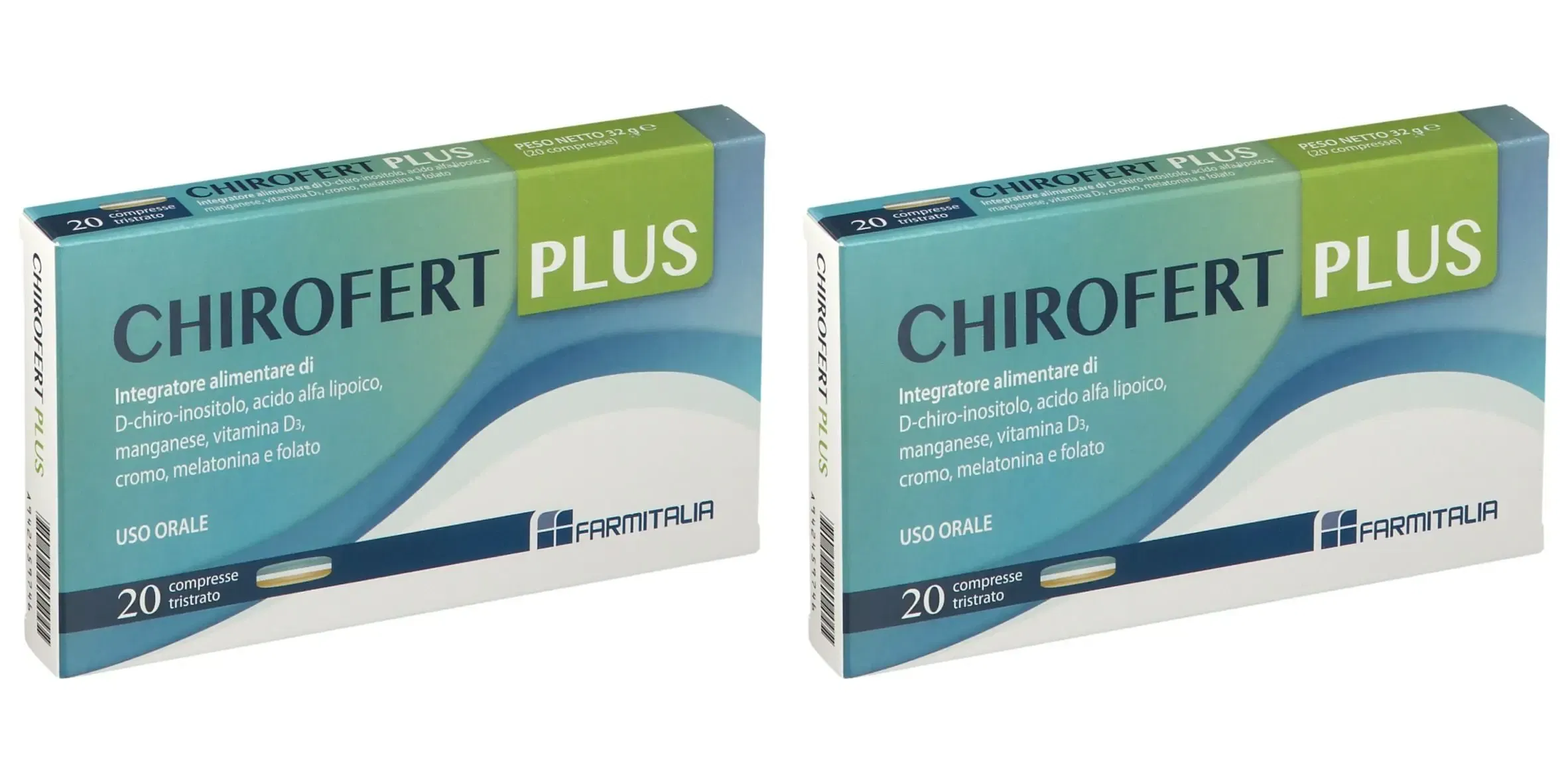 CHIROFERT PLUS 20 COMPRESSE TRISTRATO Pack da 2