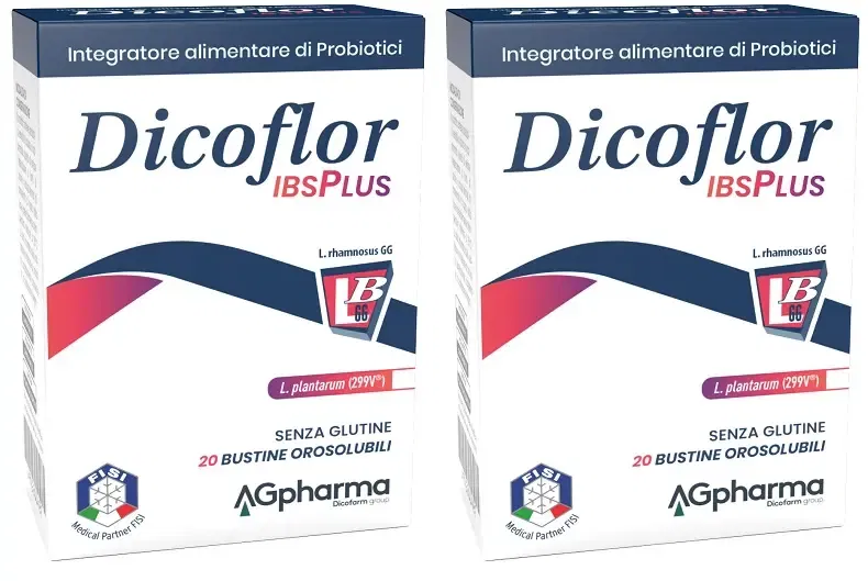 DICOFLOR IBSPLUS 20 BUSTINE OROSOLUBILI Pack da 2