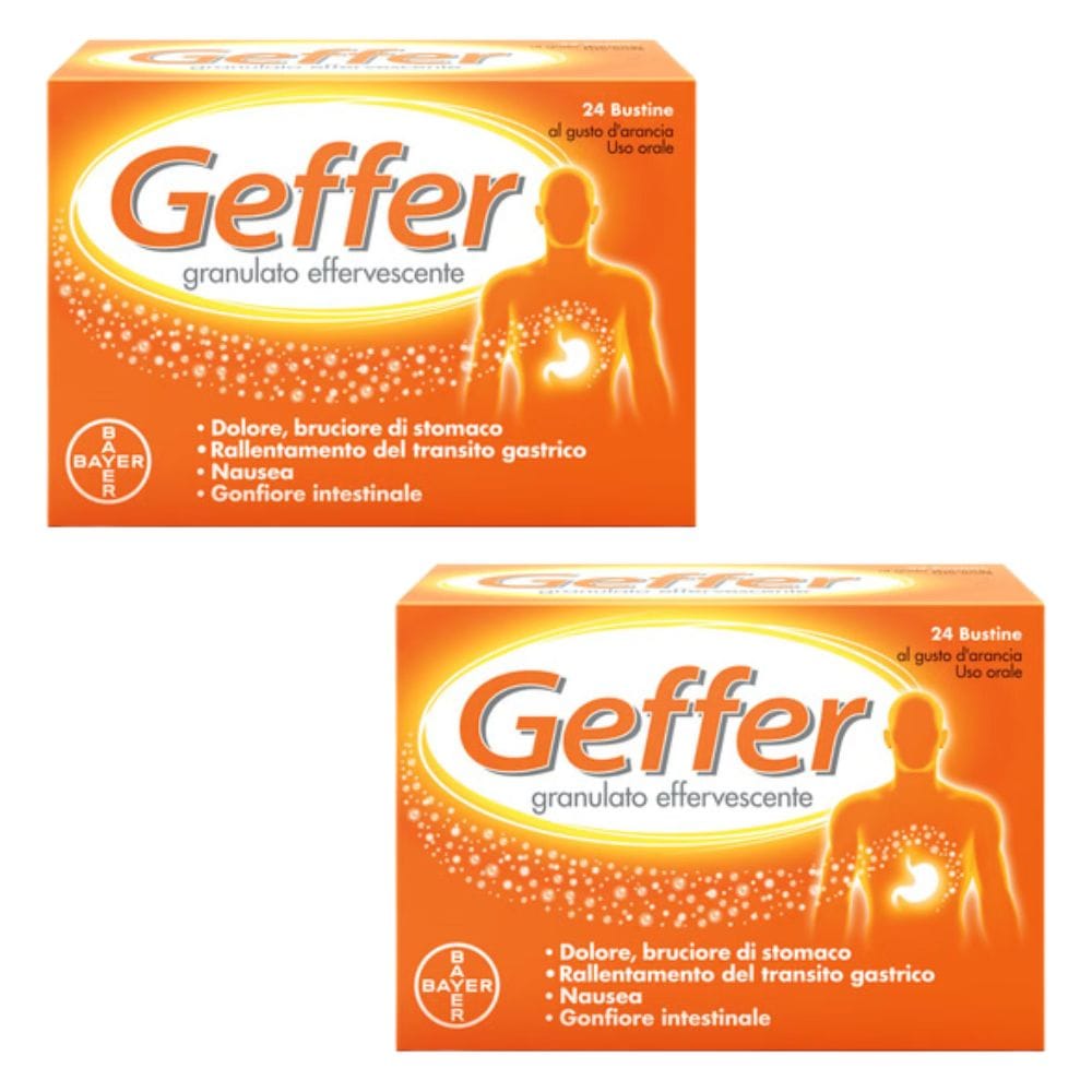 Geffer Granulato Effervescente 24 Bustine 5g PACK X2