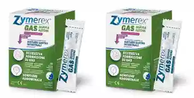 ZYMEREX GONFIORE GAS DOPPIA AZIONE CON S+E COMPLEX 20 BUSTINE MONODOSE DA 2 G Pack da 2