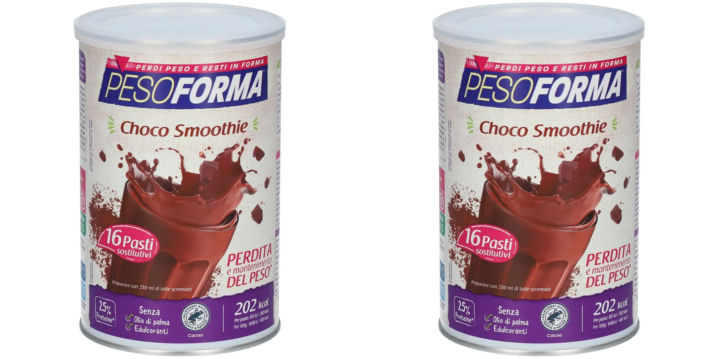 PESOFORMA CHOCO SMOOTHIE 436 G Pack da 2