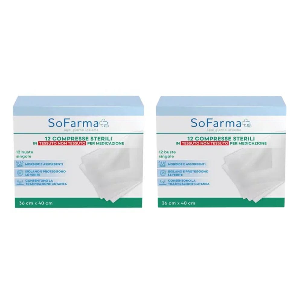 Garza Compressa tessuto non tessuto 36x40cm Sofarma Pack x2