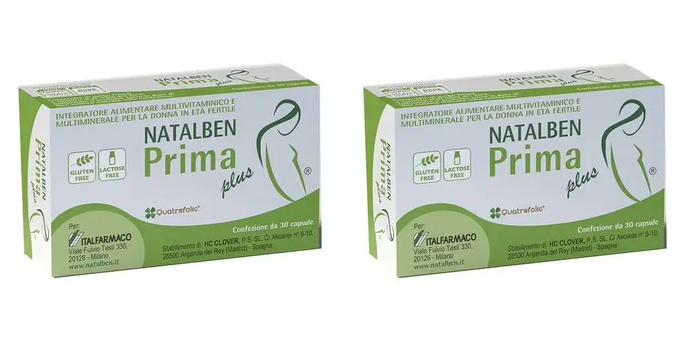NATALBEN PRIMA PLUS 30 CAPSULE Pack da 2