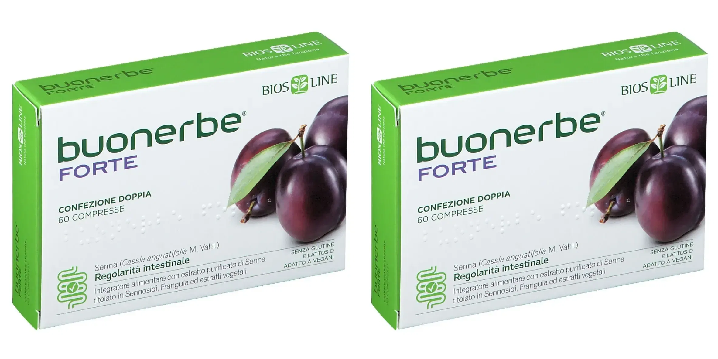 BUONERBE FORTE 60 COMPRESSE BIOSLINE Pack da 2