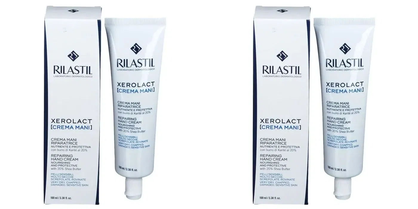 RILASTIL XEROLACT CREMA MANI NUTRIENTE E PROTETTIVA NUOVA FORMULA 30 ML Pack da 2