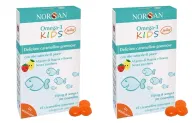 NORSAN OMEGA 3 KIDS 45 CARAMELLINE GOMMOSE Pack da 2