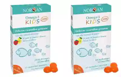 NORSAN OMEGA 3 KIDS 45 CARAMELLINE GOMMOSE Pack da 2