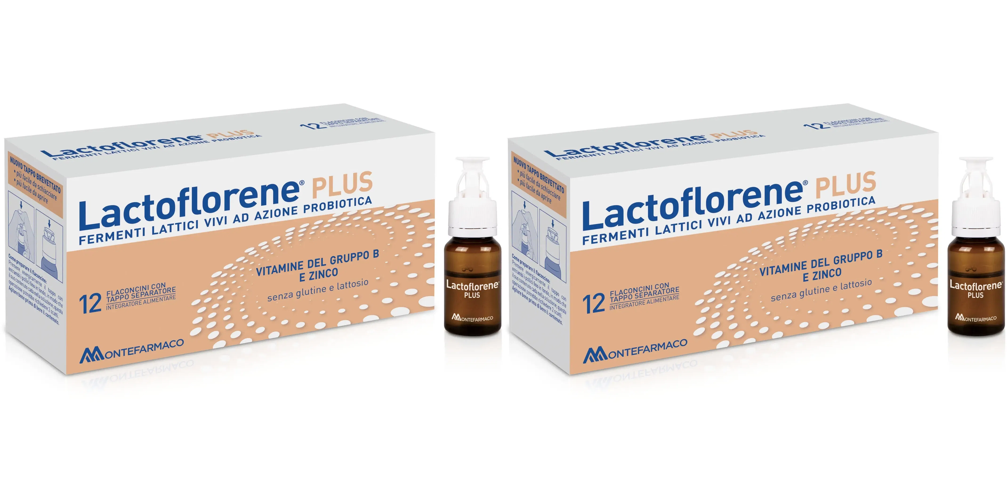 LACTOFLORENE PLUS 12 FLACONCINI 10 ML Pack da 2