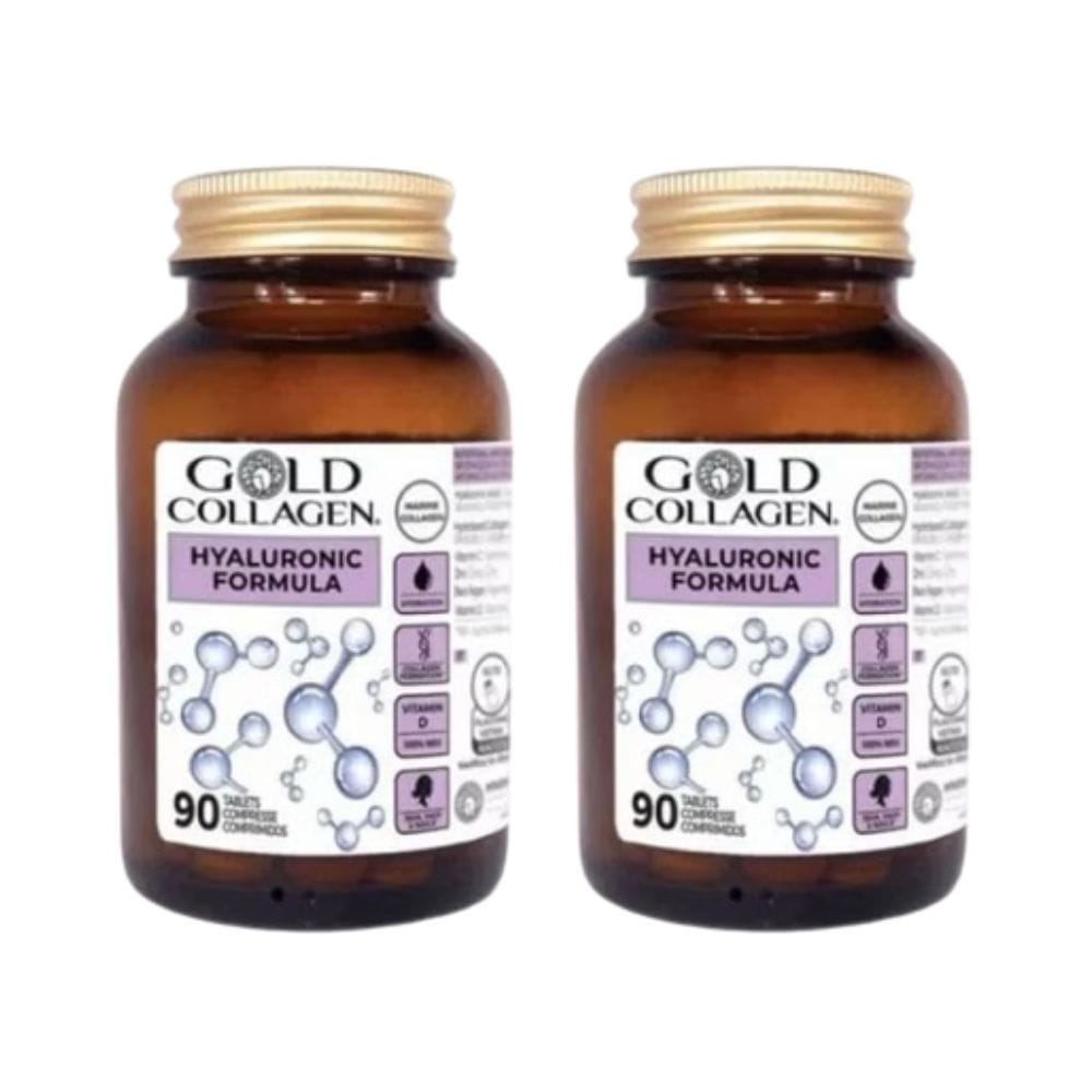 GOLD COLLAGEN HYALURONIC 90 COMPRESSE PACK X2