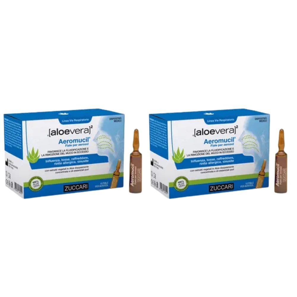 Aloe Vera Aeromucil 10 Fiale Pack X2