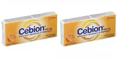 CEBION MASTICABILE ARANCIA VITAMINA C 500 MG 20 COMPRESSE Pack da 2