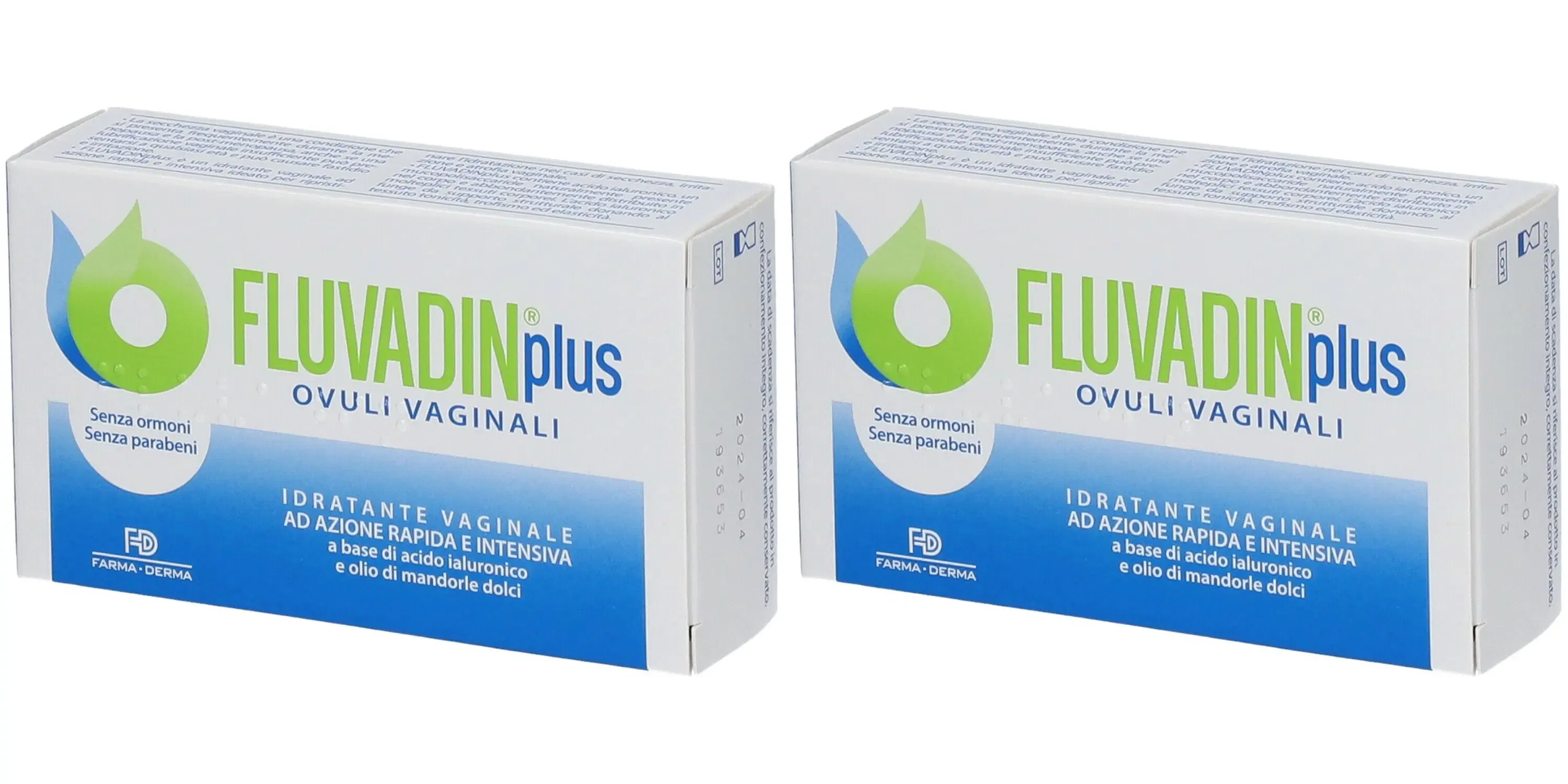 OVULI VAGINALI FLUVADIN PLUS 10 PEZZI Pack da 2