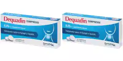 DEQUADIN 20 compresse 0,25 mg Pack da 2