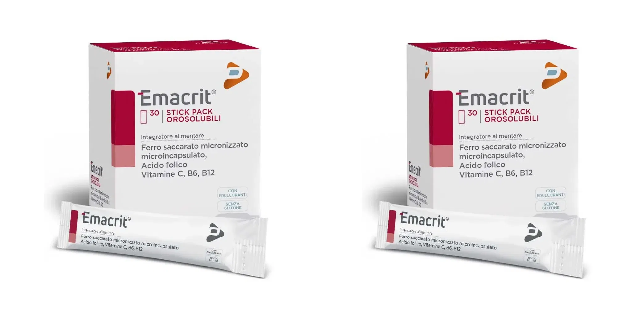 EMACRIT OROSOLUBILE 30 STICK PACK Pack da 2