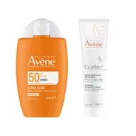 Avène Ultra Fluid SPF50+ Invisible 50ml + Cicalfate+ Crema Riparatrice 100ml