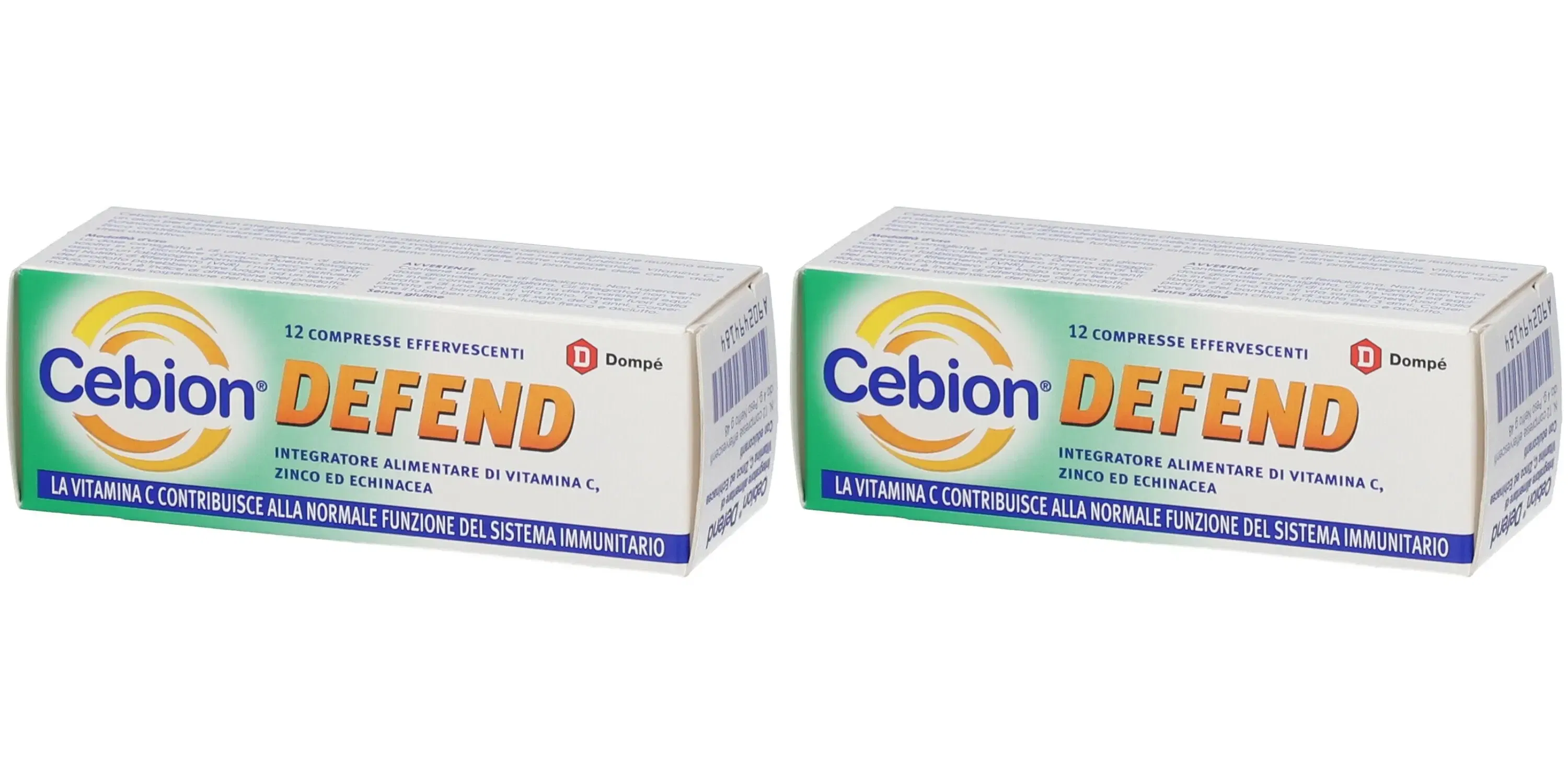CEBION DEFEND 12 COMPRESSE EFFERVESCENTI Pack da 2