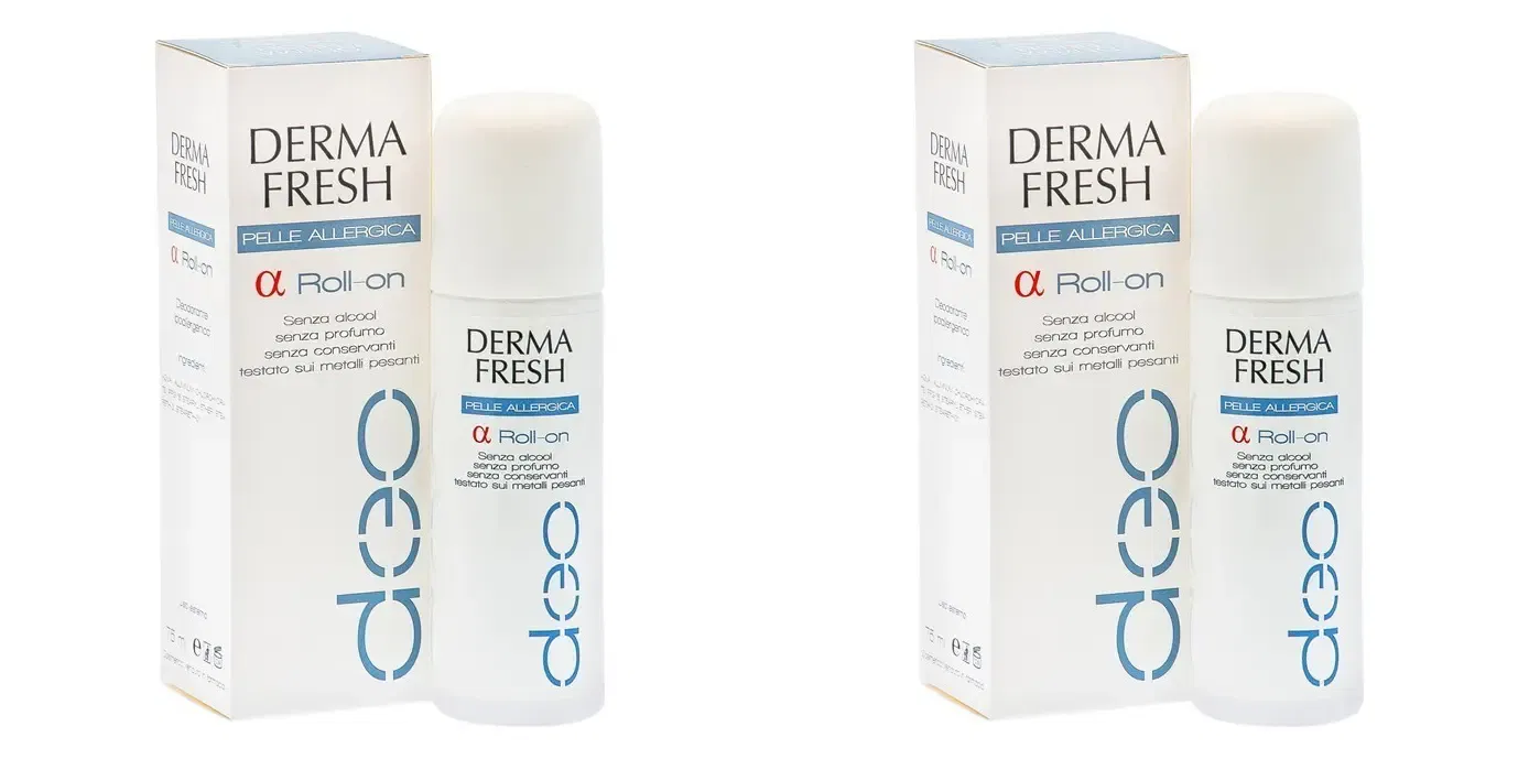 DERMAFRESH PELLI ALLERGICHE ROLL ON 75 ML Pack da 2
