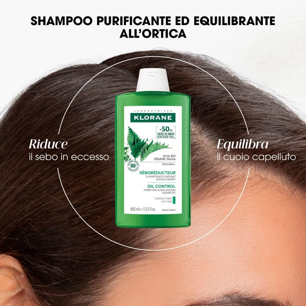 Shampoo all'ortica Klorane Pack x2