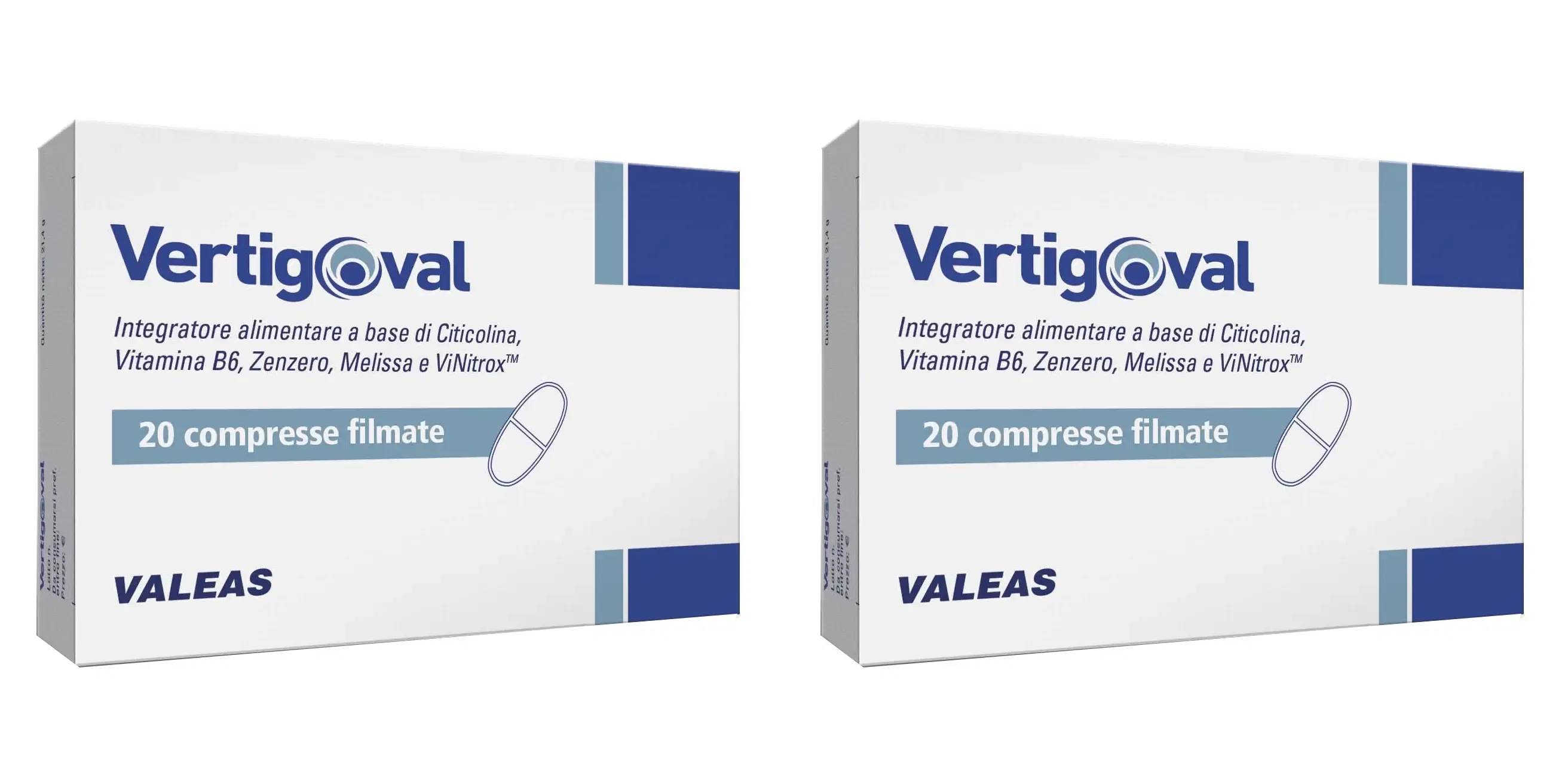 VERTIGOVAL 20 COMPRESSE Pack da 2