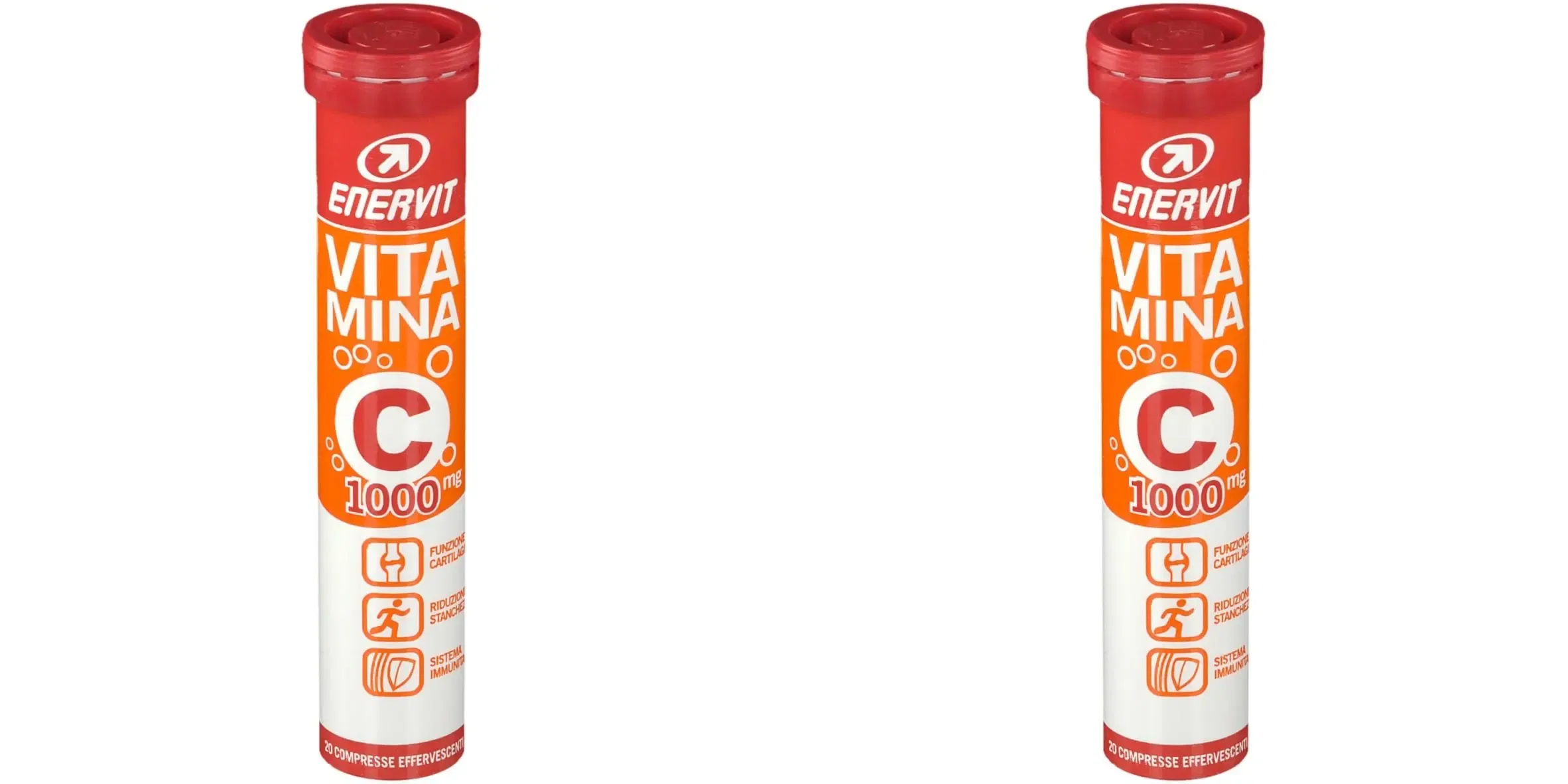 ENERVIT VITAMINA C1000 20 COMPRESSE EFFERVESCENTI Pack da 2