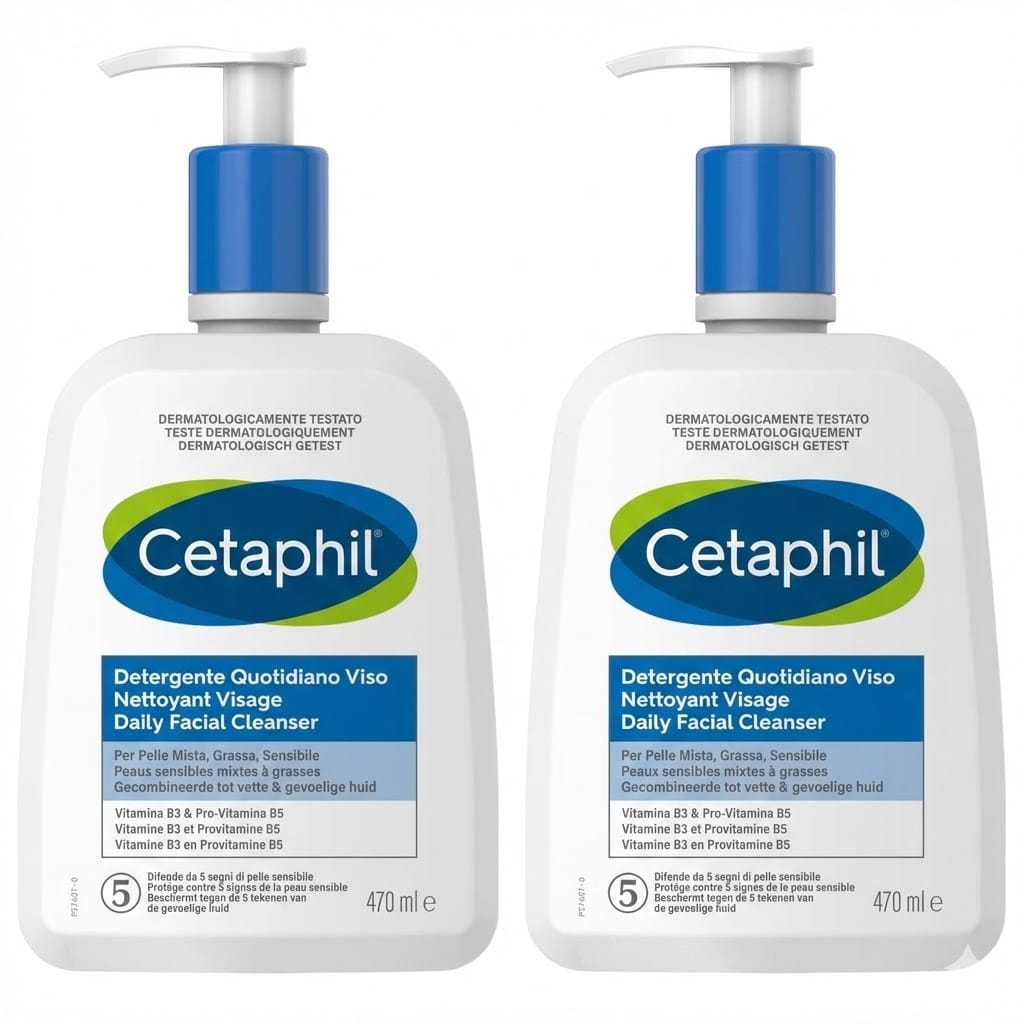 CETAPHIL DETERGENTE QUOTIDIANO VISO 470 ML 2x Pack
