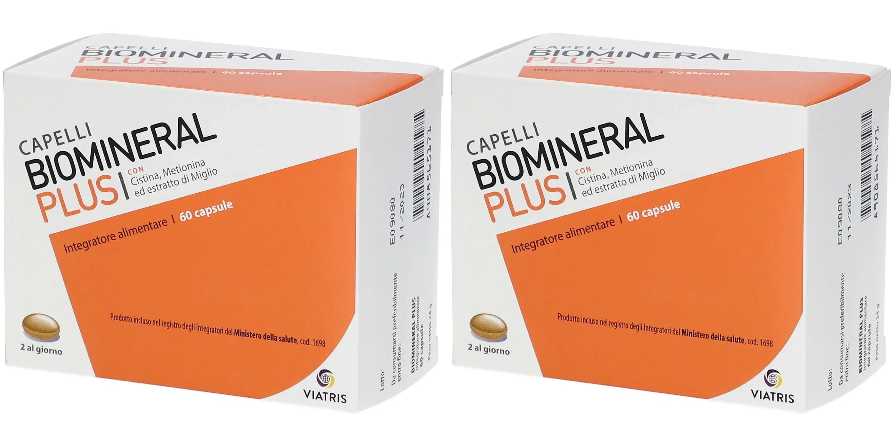 BIOMINERAL PLUS 60 CAPSULE Pack da 2