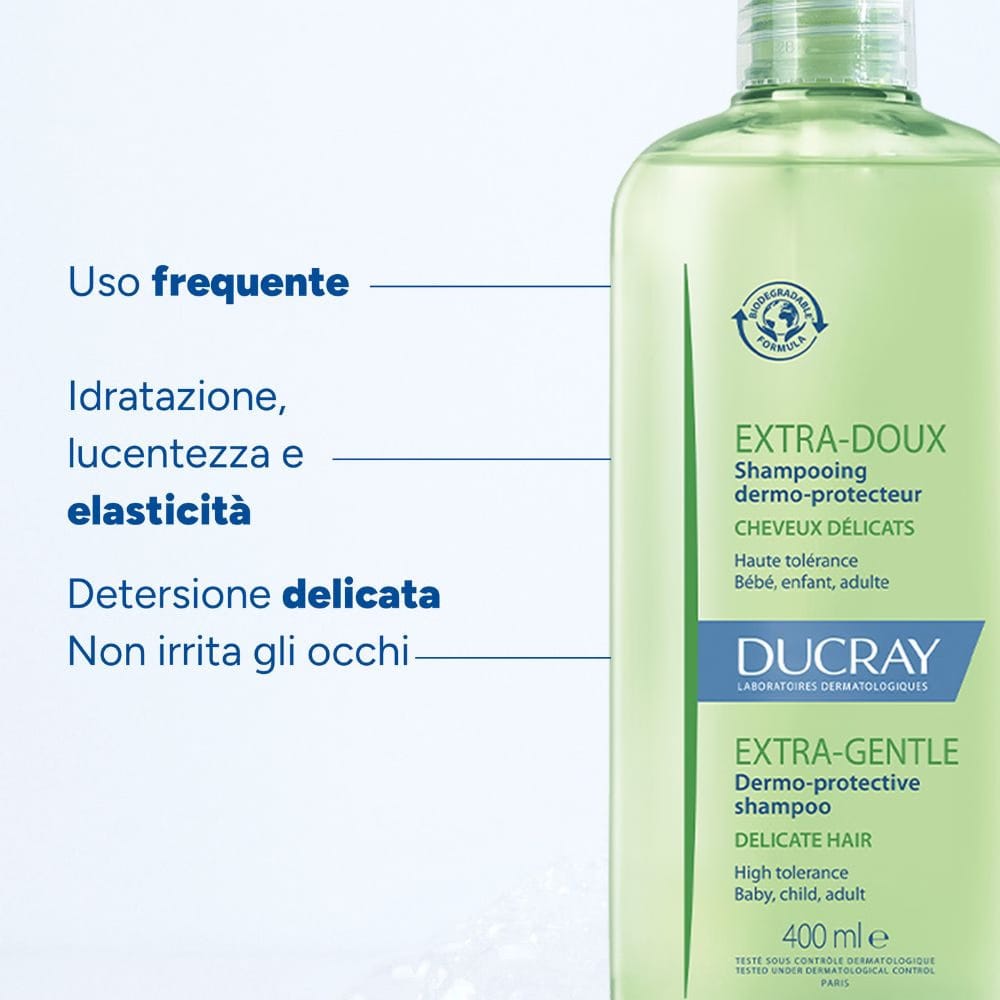 SHAMPOO DUCRAY EXTRA GENTLE DERMOPROTECTIVE PACK X2