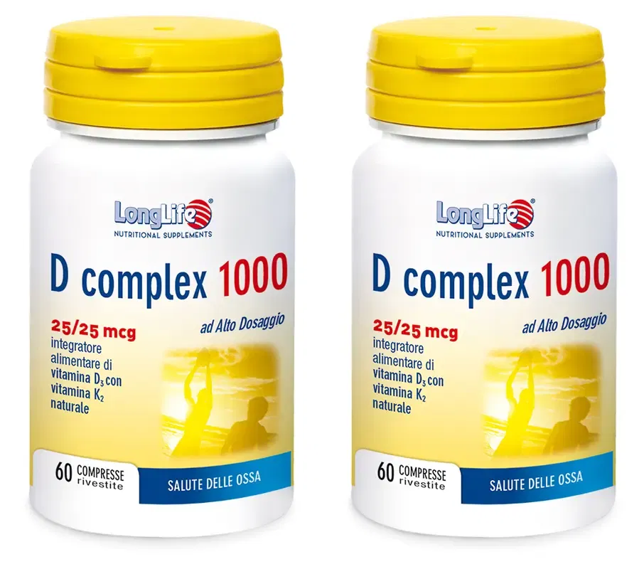 LONGLIFE D COMPLEX 1000 60 COMPRESSE Pack da 2