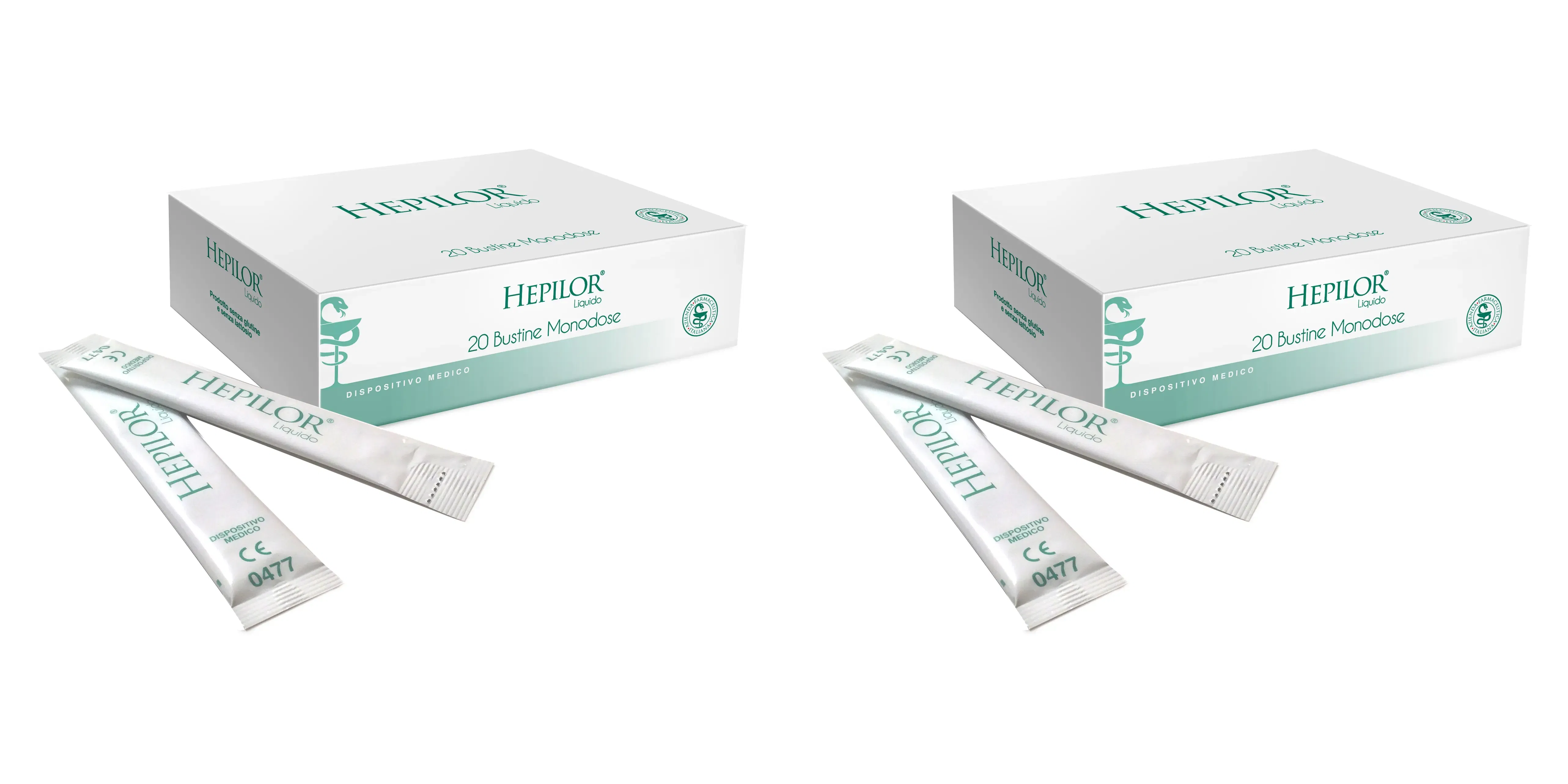 HEPILOR LIQUIDO 20 BUSTINE MONODOSE DA 10 ML Pack da 2