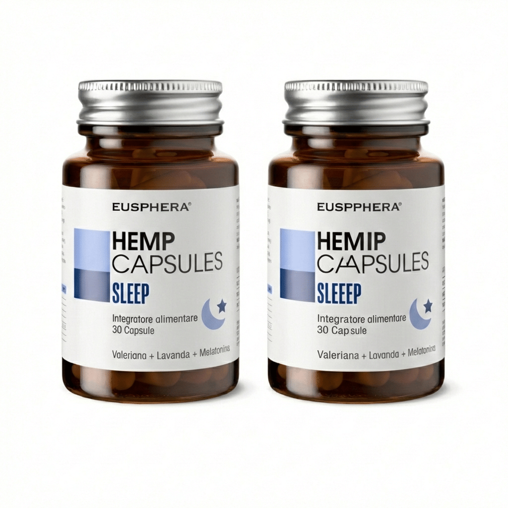Eusphera Hemp capsules Sleep - Integratore naturale per il sonno Pack X2
