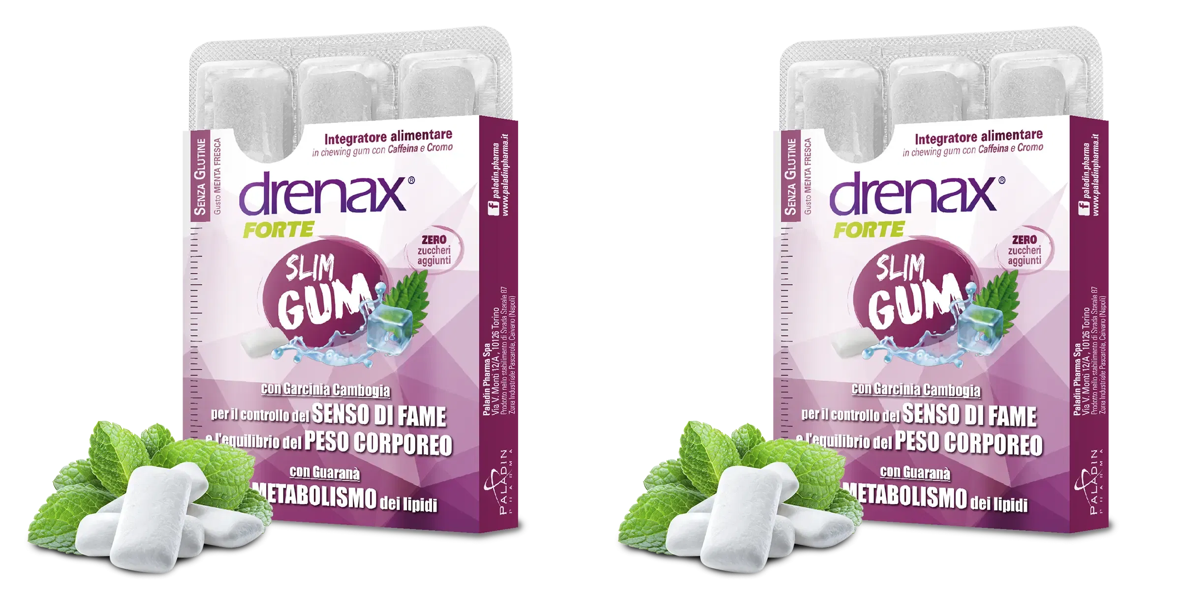 DRENAX SLIM DIMAGRANTE 9 GUM Pack da 2